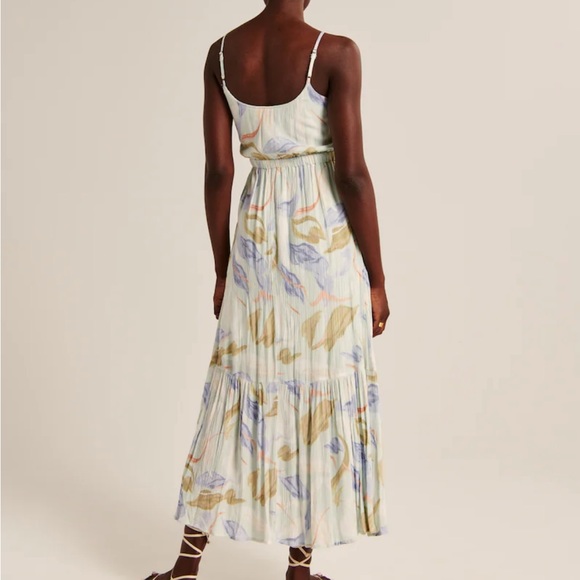 NWT Abercrombie & Fitch Easy Waist Midaxi Dress - Picture 3 of 9